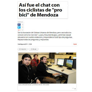 Asi fue el chat con los ciclistas