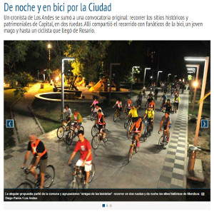 De noche y en bici por la Ciudad