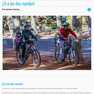 ¡Sí a las dos ruedas!